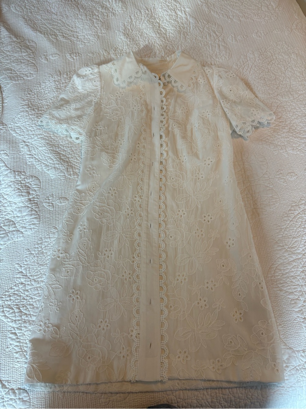 Eliza J White Embroidered Eyelet dress from Dillard’s
